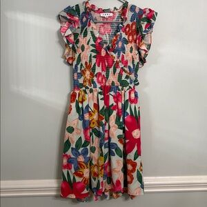 THML Floral Ruffle Dress